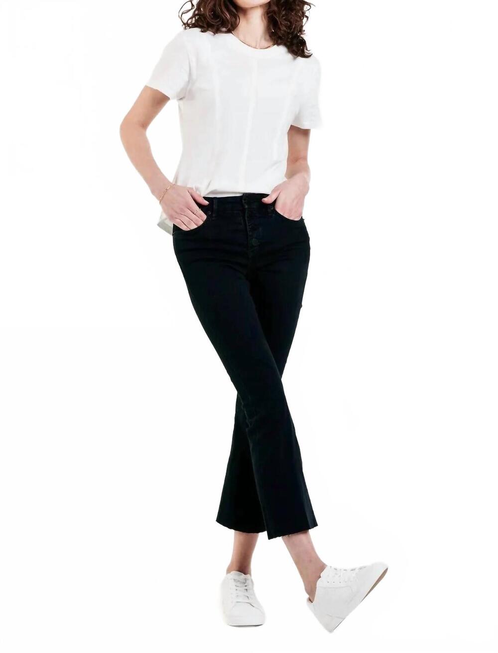 NEW DEAR JOHN DENIM jeanne cropped flare jeans in yorkville